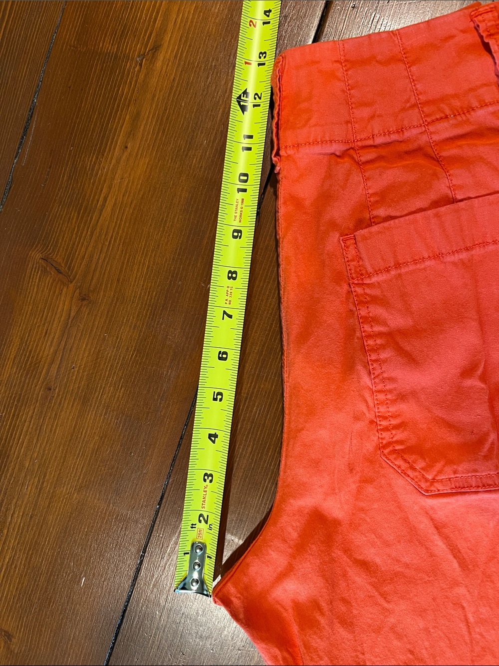 Maeve Anthropologie - The Colette High Waist Wide Leg Orange - Size 26 - Picture 12 of 13
